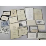 Small quantity of memorial ephemera