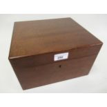 Modern mahogany cigar humidor box by Dunhill