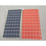 Quantity of various sheets of Great Britain pre-decimal stamps