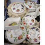An extensive collection of Royal Worcester Evesham pattern tableware and Royal crested china