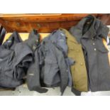 An assortment of seven various 1940's RAF and army uniforms