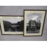 Two Chris Chapman original 1978 black and white photographs, titled ' Bill Hayden Reed Comber