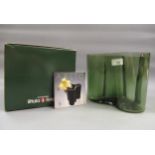 Iittala Finland Limited Edition ' Aalto ' vase No.3613 of 5000 in sea green 1986, boxed with