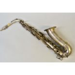 Late 19th / early 20th Century silvered brass alto saxophone by Antoine-Joseph ' Adolphe ' Sax,