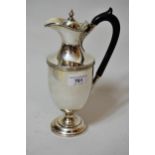 Early 20th Century silver pedestal water jug, London 1909, 13 troy ounces