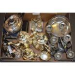 Silver plated tea service, together with a quantity of other silver plated items
