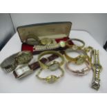 Small quantity of miscellaneous costume jewellery and watches