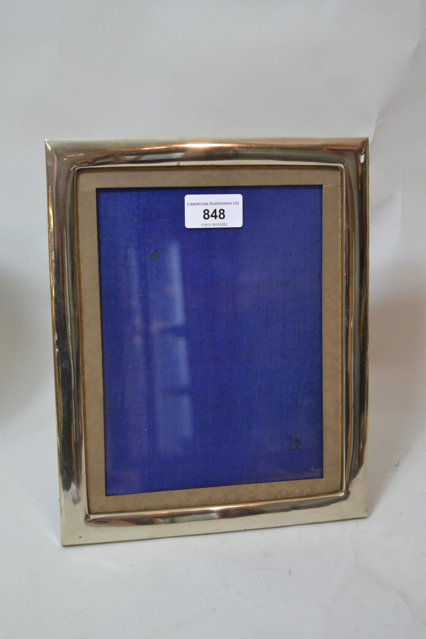 Chinese silver rectangular photograph frame, bearing marks, 10.25ins x 8.25ins