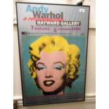 1989 Andy Warhol retrospective Hayward Gallery exhibition poster featuring ' Turquoise Marilyn ',