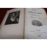One volume ' The Works of Lord Byron ', Paris 1827, one volume ' The Sermon on the Mount ' with