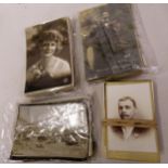 Small collection of various early 20th Century postcards and a quantity of various portrait photo