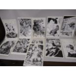 Dark Horse comics ' Godzilla ', folio of various lithographs by various artists