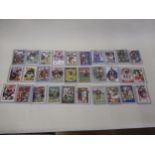 Group of thirty American football signed cards