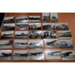 Twenty five postcards, all RP's, Croydon Airport and aviation related