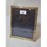 Silver (800 mark) rectangular photograph frame, 8ins x 6.5ins