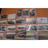 Twenty four postcards including sixteen RP's, Croydon Airport / Aerodrome and other aviation related