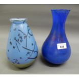 Royal Brierley Art glass vase, 9ins high together with a Peter St. Clair Art glass vase, 7.75ins