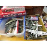 Four modern boxed Airfix models and a large quantity of built model aircraft