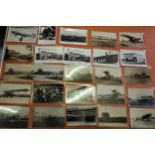 Twenty five postcards including twenty two RP's, Croydon Aerodrome and aviation related