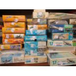 Quantity of various boxed aircraft models