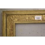 19th Century gilded oak and composition picture frame with reeded decoration, 15.5ins x 10ins rebate