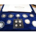 Millennium silver coin set, including Maundy coins