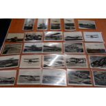 Twenty five postcards including twenty three RP's, Croydon Airport and aviation related