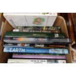 Box containing a quantity of various gardening and wildlife books, including Jeff Hamilton etc.