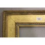 Late 19th Century gilded oak and composition Watts type picture frame, 17.5ins x 12ins rebate