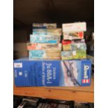 Quantity of various boxed aircraft models