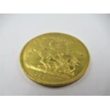 Victorian 1887 gold two pound coin (Double Sovereign)