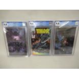 Marvel Comics, group of three ' Thor 6 ' comics, all CGC graded 9.8