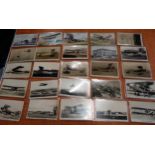 Twenty five postcards including twenty one RP's, Croydon Airport and aviation related