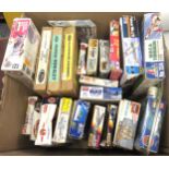 Twenty two unmade model aircraft kits including, Airfix, Heller etc