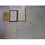 Two autograph letters, signed by Augusta Bruce and Miss Hildyard (Governesses to Queen Victorias