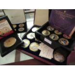 Cased set of Limited Edition British gold plated, cupro nickel coins and bank notes, and three