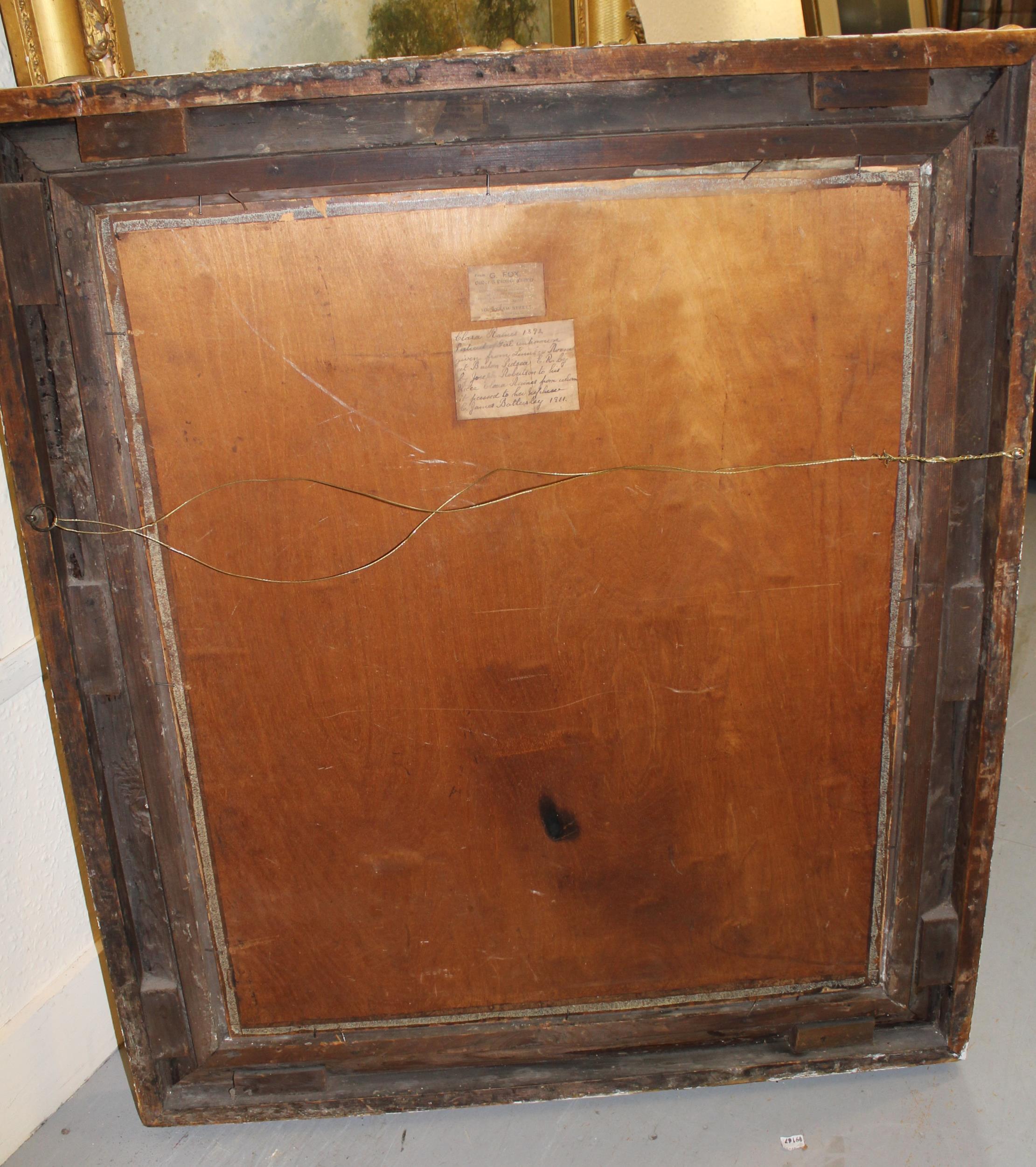 Early 19th Century English school, oil on canvas laid down on board, portrait of an unknown girl - Image 4 of 5