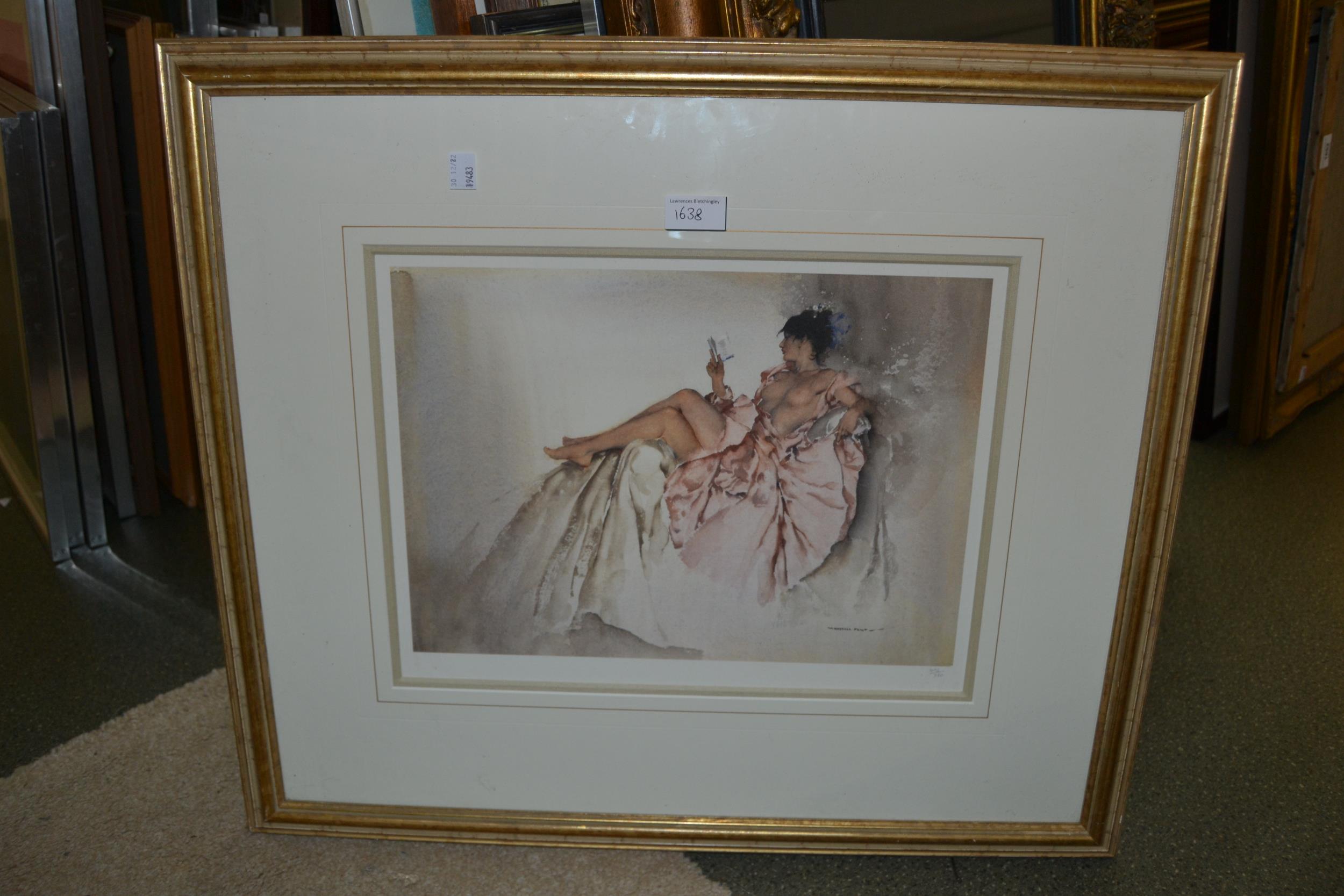 William Russell Flint, coloured print of young ladies in an interior, signed in pencil by the artist - Image 5 of 5