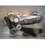 Small quantity of wristwatches and a pocket watch