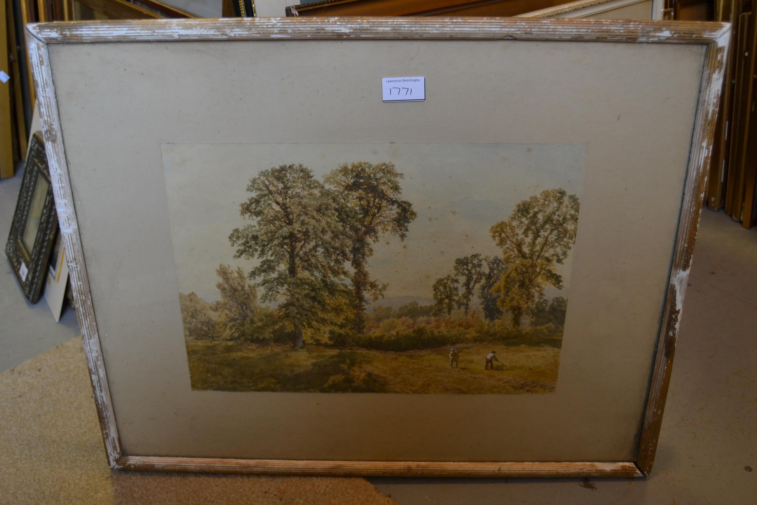Frank Holme, pair of gouache moorland landscapes, 10ins x 17ins, gilt framed, together with five - Image 7 of 8