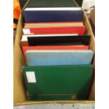 Box containing a large quantity of albums of World Stamps including British