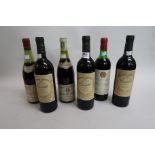 Three bottles, Arco Del Castillo 1994 Gran Reserva, one bottle , Chateau La Tour Blanche 1973, one