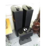 Pair of Bowers & Wilkins Diamond 803 floorstanding loud speakers, together with a Diamond HTM4