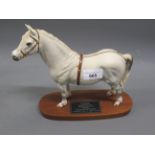 Beswick connoisseur model of ' Champion ', welsh mountain pony, matt glazed and mounted on an oval