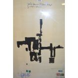 Llewellyn Xavier, signed colour print ' Free George Jackson 1971 ', 31ins x 22.5ins approximately,