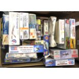 Nineteen unmade model aircraft kits including Airfix, Heller etc