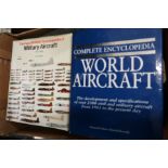 Six volumes including 'The Complete Encyclopaedia Of World Aircraft', The Osprey Encyclopaedia of