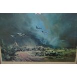 Frank Wootton, Limited Edition coloured print ' Rocket Firing Typhoons at the Falaise Gap, Normandy,