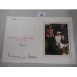 TRH Charles Prince of Wales and Diana, Princess of Wales, signed Christmas card to Sarah