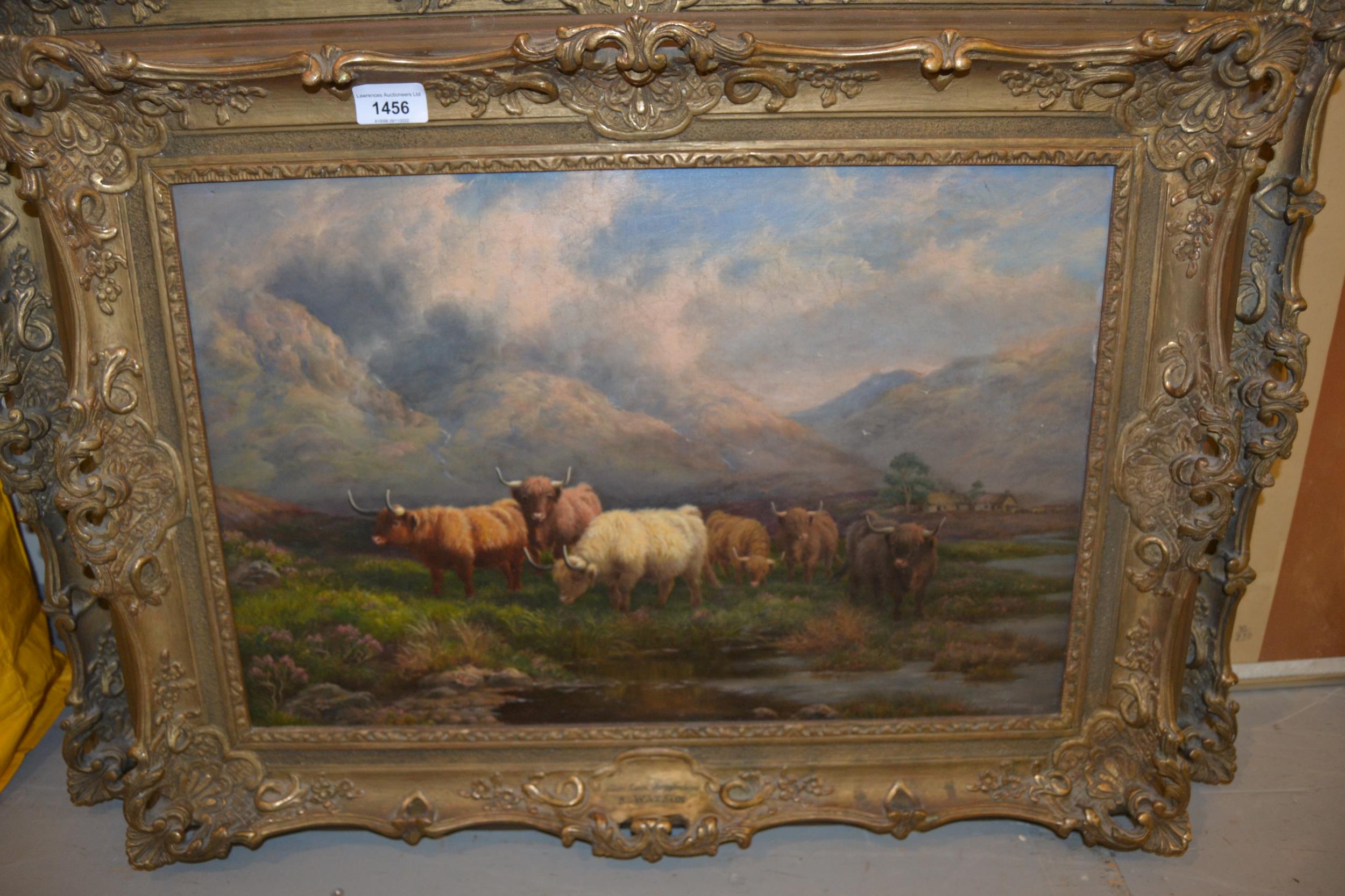 Sydney Robert Watson, oil on canvas ' Glen Loin - Argyllshire ', signed and dated 1901, 14ins x - Image 2 of 2